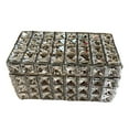 thumbnail image 4 of Joyero de Cristal, Joyero Portátil, Collares, Pulseras, Contenedor de Joyería, Organizador para Mesa, Hogar, Baño, Decoración, Regalo para Mujeres Y N Plata, 4 of 8