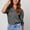 Dark Gray, variant on Womens Denim Shirt Washed Cotton Chambray Button Down with Chest Pocket for Fall or Everyday Wear,Blue L