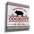thumbnail image 2 of Epic Graffiti 'Backyard BBQ Cookout' by Mollie B, Canvas Wall Art, 12"x12", 2 of 2