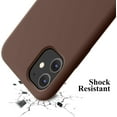thumbnail image 6 of iPhone 11 Case,Ultra Slim Fit iPhone Case Liquid Silicone Gel Cover with Full Body Protection Anti-Scratch Shockproof Case Compatible with iPhone 11 (Chocolate), 6 of 14