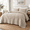 Beige-California King, variant on Beige Damask Quilt Size Bedding Sets With 1ow Sham Boho Bedspread Lightweight Soft Farmhouse Vintbohemian Coverlet Retro Jacquard