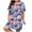 Sky Blue, variant on Tnhcen Women's Plus Size Crewneck Short Sleeve Heart Print Casual Sleepwear Dress | XL-5XL | 95% Polyester 5% Spandex Loungewear