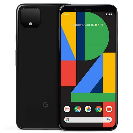 Restored Google Pixel 4 XL (128GB, 6GB) 6.3" (GSM + CDMA) 4G LTE Fully Unlocked (Verizon, T-Mobile, AT&T, Straight Talk) - Black (Refurbished)