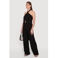 thumbnail image 2 of Women's Crepe Knit High Waisted Wide Leg Pull On Pants, 2 of 4