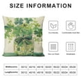 thumbnail image 5 of Leisuo  Lucky Clover Shamrocks Throw Pillow Cover Spring pillows Decorative Throw Pillow Covers Watercolor Clovers Mason Jar Pillow Case Farmhouse Green Leaves Couch Cushion Case for Sofa, 5 of 5