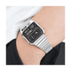 thumbnail image 4 of HUMPBUCK DIGITEMP 2301 Reloj Multifuncional; Doble horario, Alarma, Luz led, Color Plateado Cara negra, 4 of 5