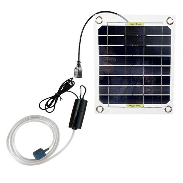 Bomba de oxígeno solar Bomba de oxígeno de agua portátil alimentada por energía solar para el hogar