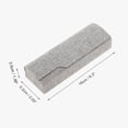 thumbnail image 4 of Estuche para Gafas de Lino Sintético 1 Pc Portátil Almacenamiento de Gafas Gris, 4 of 5