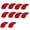 Red, variant on 10Pcs Resin Bestial Nails Fursuit Paws Nails Realistic Nails Cosplay Costume Accessories for Halloween