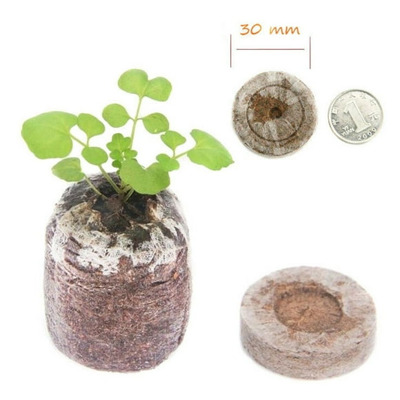 Seed Starter Soil Plugs Plant Fiber Nursery Blocks Peat Soil Pellets