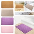 thumbnail image 6 of Tkrady Memory Foam Lattice Bath Mat Rug 60x40cm, Ultra Soft Non Slip and Absorbent Bathroom Rug, Machine Wash Dry, Comfortable, Thick Bath Rug Carpet for Bathroom Floor, Tub and Shower, Green, 6 of 6