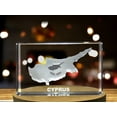 thumbnail image 4 of Cyprus 3D Engraved Crystal 3D Engraved Crystal Keepsake/Gift/Decor/Collectible/Souvenir, 4 of 7