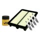 thumbnail image 1 of Kit De Bujías Doble Platino, Filtro De Aire Y Filtro Para Aceite Sintético 6 PIEZAS Afinación Sin Aceite Compatible con Civic 2003 A 2005 Honda L4 1.3L, 1 of 3