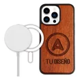 thumbnail image 1 of Funda Para iPhone Madera Magsafe Personalizada Grabada, 1 of 4