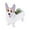 D, variant on LSLJS Dog Planter Pots, Cute PVC Herb Garden Dog Flower Planter, Flat Abstract Puppy Design Plant Pots Animals Plant Container Spring Decoration Dog Flower Pot for Indoor Outdoor Garden Patio