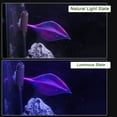 thumbnail image 4 of Unique Bargains Betta Fish Bed Set Betta Leaf Bed Betta Hammock Glowing Aquarium Decor Betta Fish Supplie Purple, 4 of 7