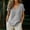 Grey, variant on PeasantTops For Women Cotton Gauzy Peasant Shirts Loose FitTops V Neck Three Quarter Sleeve Pullover Tunic Blouse Elbow Sleeve DailyTop Cotton Linen Shirts 3/4 Sleeve Blackish Green M