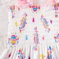thumbnail image 6 of Gerichy Girls Summer Outfits, Toddler Girls New Summer Cotton Sliver Sleeveless Shirt Printed Suspenders Three Piece Set, 6 of 9