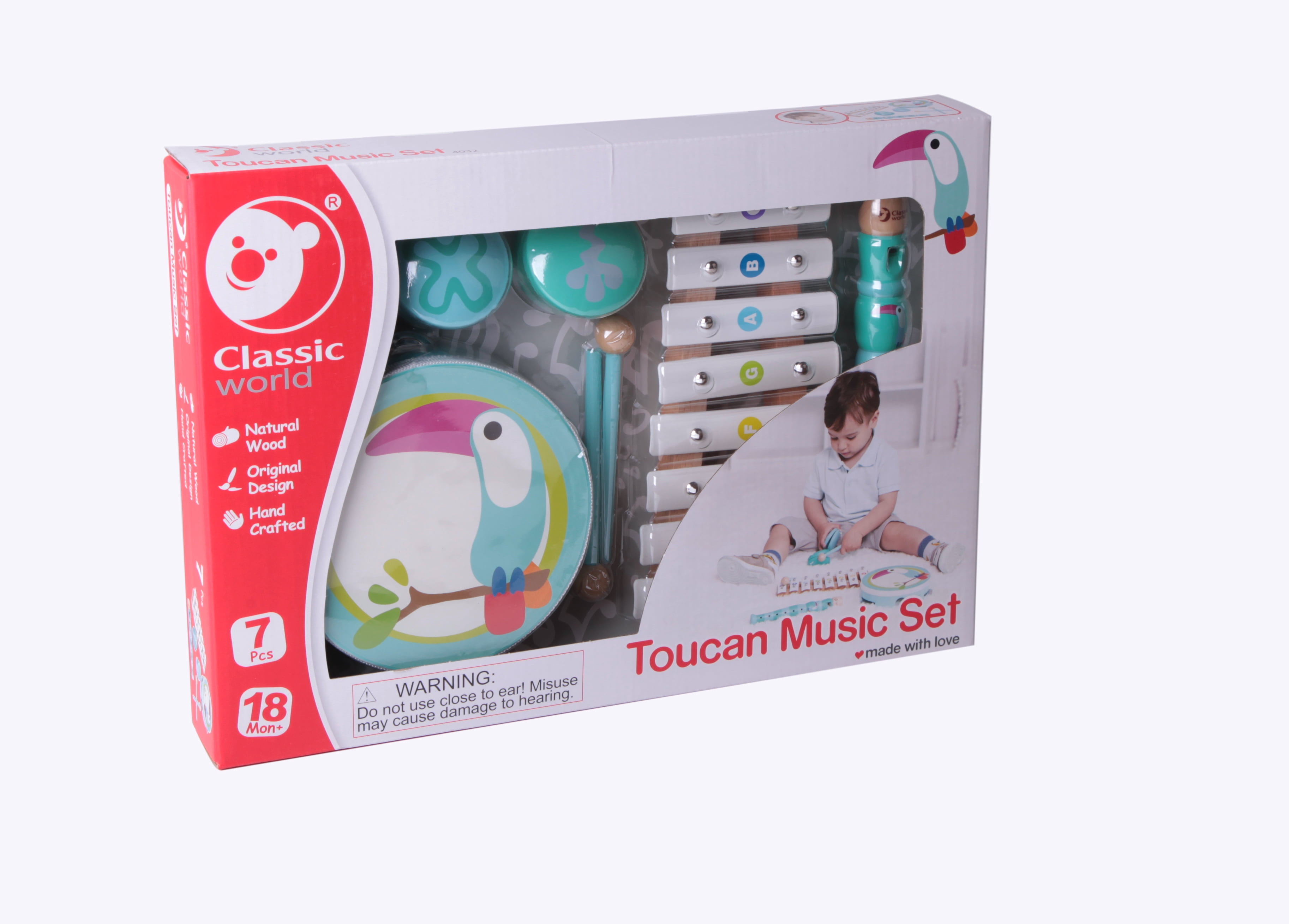 Classic World Wooden Toucan Music Set