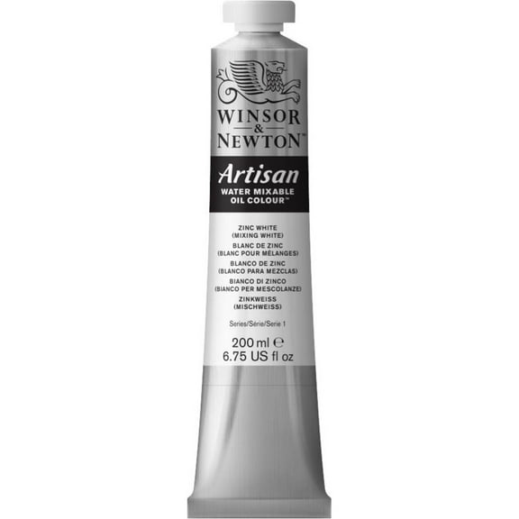 Winsor & Newton Artisan Water Mixable Oil Colours, 200ml Tube, Zinc White
