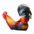 thumbnail image 3 of Peluche de animal 3D de simulación, muñeco de peluche coleccionable, decoración para habitación infantil, cojín de para adolescentes, regalos de Gallo, 3 of 8