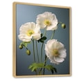 thumbnail image 2 of Designart "Elegant Whispers Among White Poppies" Poppies Floater Framed Canvas Prints, 2 of 5
