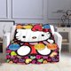 thumbnail image 2 of Manta estampada Hellos Cat Kitty, manta suave y acogedora de franela, manta cálida para niños, manta bonita, manta de picnic, regalo de cumpleaños, 2 of 4