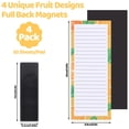 thumbnail image 2 of Bloc de notas magnético Thboxes, paquete de 4, 200 hojas, diseño de frutas, 2 of 7