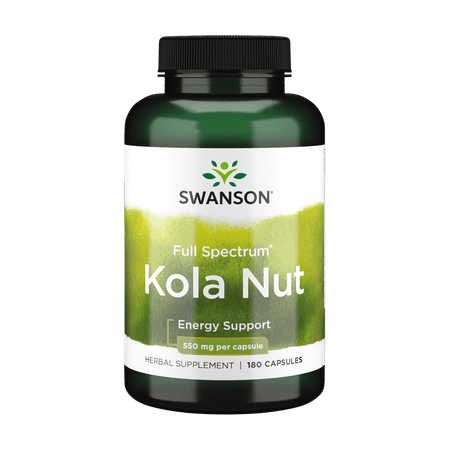 Swanson Full Spectrum Kola Nut 550 mg 180 Capsules