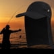 thumbnail image 5 of Sombrero de pesca unisex Gorra con visera Protección solar con cubierta para el cuello de la oreja (Negro) Ehuebsd  Para estrenar, 5 of 8