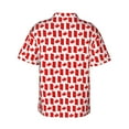 thumbnail image 3 of Balery Canada Print Men's Hawaiian Shirts Short Sleeve Beach Shirt Relaxed Fit Vacation Button Down Shirts-, 3 of 9