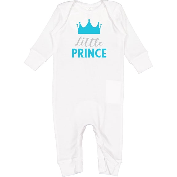 Inktastic Prince, Little Prince, King, Crown, Baby Boy Baby Romper Coveralls
