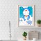 thumbnail image 2 of Cuadros Decorativos Cuadro de arte de pared para el hogar con diamantes de imitación redondos completos de gato cómico con pintura de diamante 5D DIY JShteea Nuevos Originales, 2 of 9