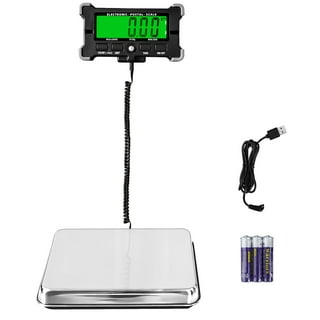 Accuteck Gold 86Lbs Digital Shipping Postal Scale with Batteries and AC  Adapter
