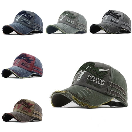 Brand Men Baseball Cap Ripped Rim Fashion Embroidered Baseball Cap ...