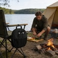 thumbnail image 4 of Fokuz Poêle à Griller Rangement Tissu Résistant à l'Usure Résistant aux Déchirures Pochette Ronde pour Poêle de BBQ avec Poignée Robuste pour Cuisson en Plein Air Camping BBQ Pique-Nique, 4 of 6