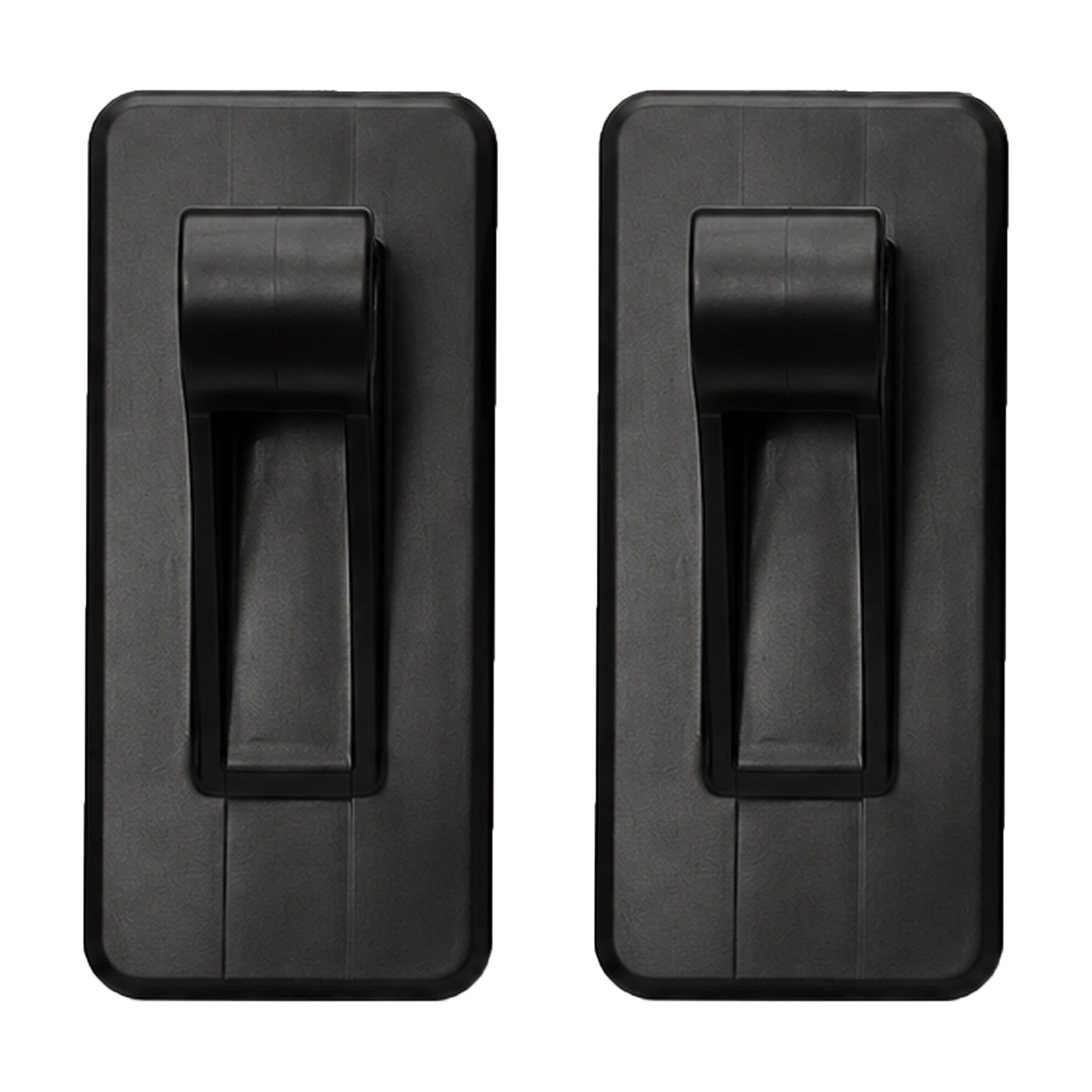 Mainstays Black Adhesive Curtain Rod Bracket Set, 2 Pieces