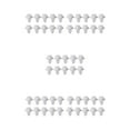 thumbnail image 1 of relayinert 50 Pieces Door Panel Fastener Car Interior Trim Wear-resistant Fixed Clips Set Rivet for Buckle Small Flexible Push Retainer White 5Set, 1 of 6