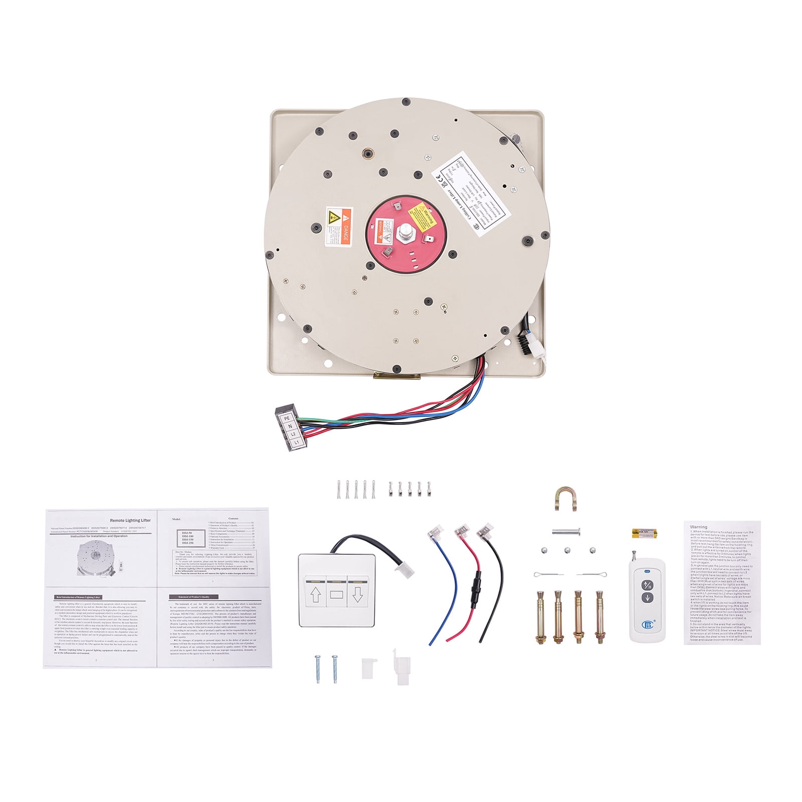 Electric Motor Villas Pendant Lamps Lifter, Chandelier Lifter, Chandelier Hoist Lifter System