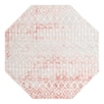 thumbnail image 3 of Unique Loom Bohemian Trellis Collection Area Rug - Gypsy (7' Octagon Dusty Rose/Ivory), 3 of 7
