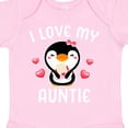thumbnail image 4 of Inktastic I Love My Auntie with Cute Penguin and Hearts Girls Baby Bodysuit, 4 of 5