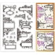 thumbnail image 1 of Sellos transparentes de PVC para letreros vintage, sellos de goma transparentes para tarjetas de felicitación, sellos de sello., 1 of 7