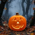 thumbnail image 5 of Btomtd LED Pumpkin Lamp Halloween Decorative Light Pumpkin Lantern Themed Night Light for Home Bar Props Horror Party Scene Setting, C, 5 of 9