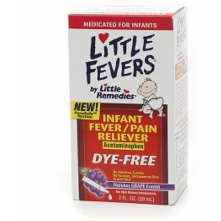 Little Fevers Infant Fever/Pain Reliever Acetaminophen Grape 2 oz (Pack of 6)