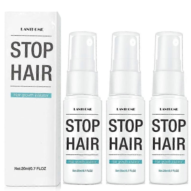 3x Powerful Permanent Painless Hair Removal Spray Stop Hair Growth Inhibitor