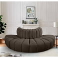 thumbnail image 6 of Bowery Hill Contemporary Brown Boucle Fabric Modular Sectional, 6 of 7