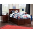 thumbnail image 3 of Madison Platform Bed with Flat Panel Foot Board and Twin Size Urban Trundle Bed in Multiple Colors and Sizes, 3 of 7