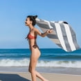 thumbnail image 5 of Ouxiaobai Cotton Oversized Beach Towel - 35 x 70 Inch Large Size Pool Towel, Striped Cabana Swim Towel, 5 of 8
