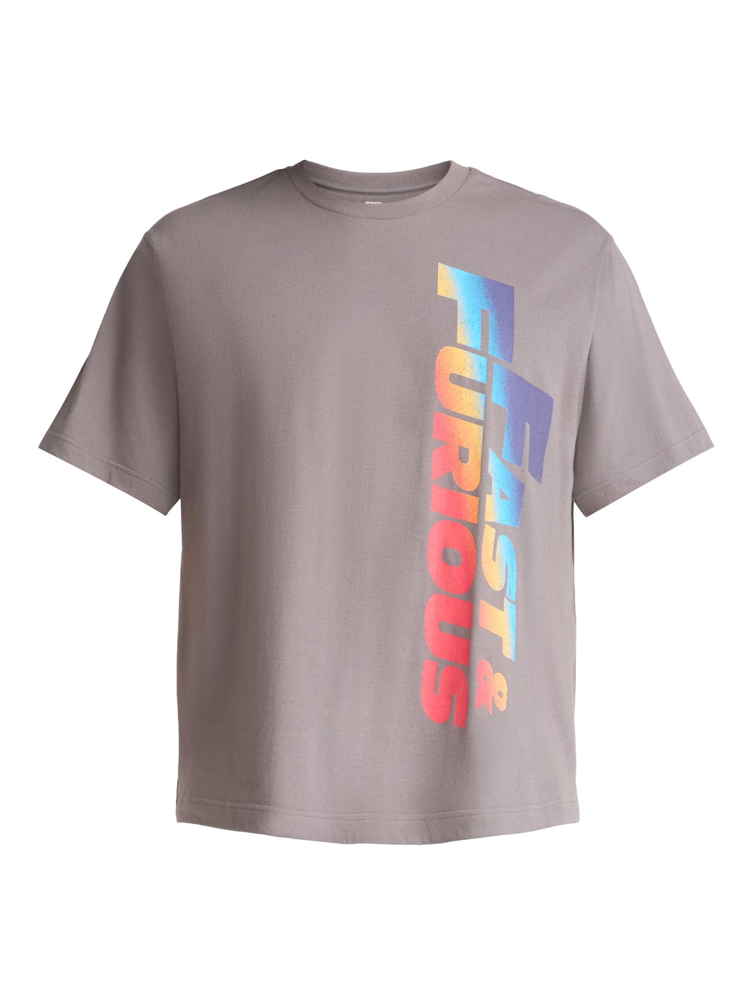Fast & Furious Men's and Big Men's Front Back Graphic Tee with Short Sleeves, Sizes S-3XL