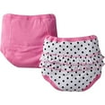 thumbnail image 2 of Gerber Toddler Girls' 2 Pack Terry Lined Training Pants, Polka Dots, 2T/3T, 2 of 2